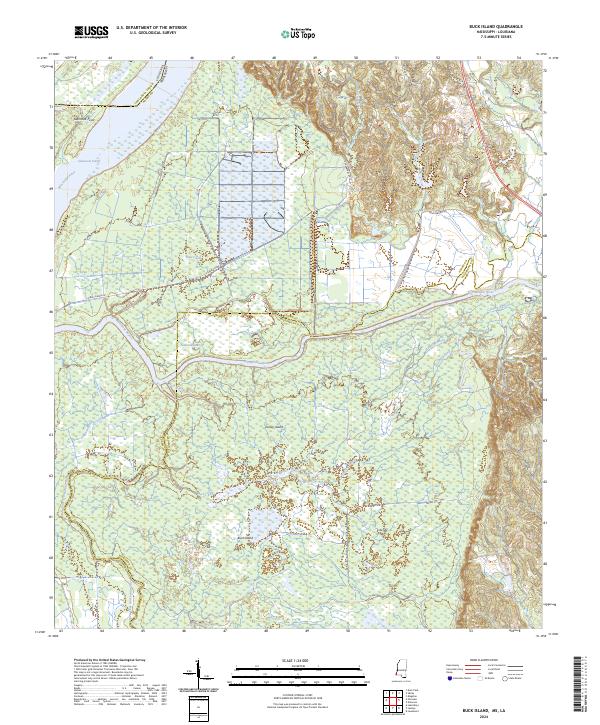 Buck Island topographic map thumbnail