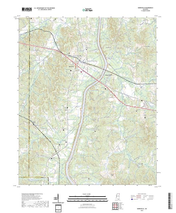 Burnsville topographic map thumbnail