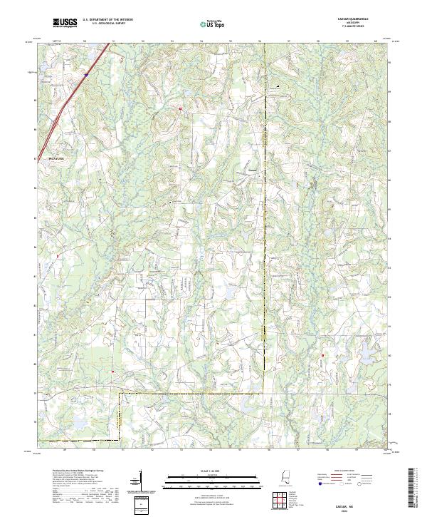 Caesar topographic map thumbnail