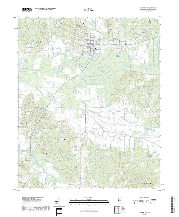 Calhoun City topographic map thumbnail