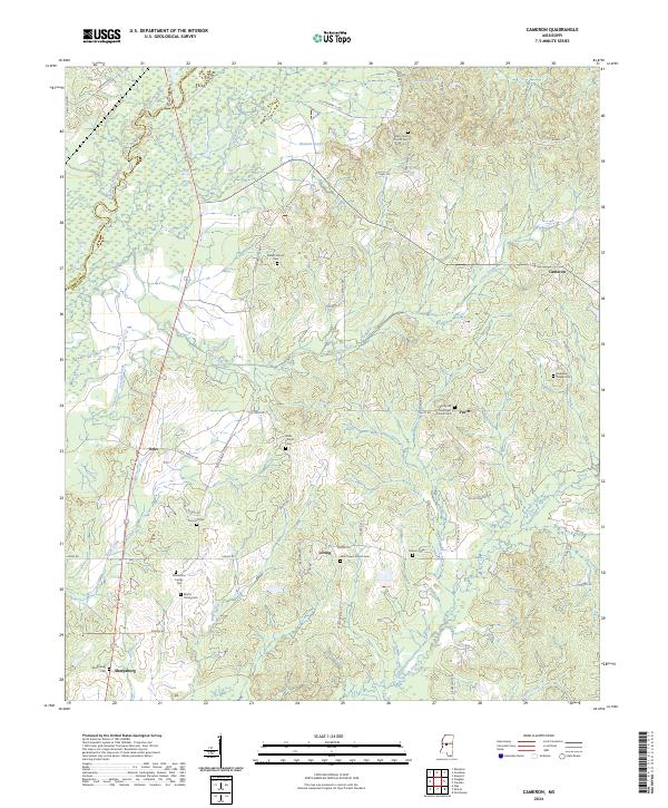 Cameron topographic map thumbnail