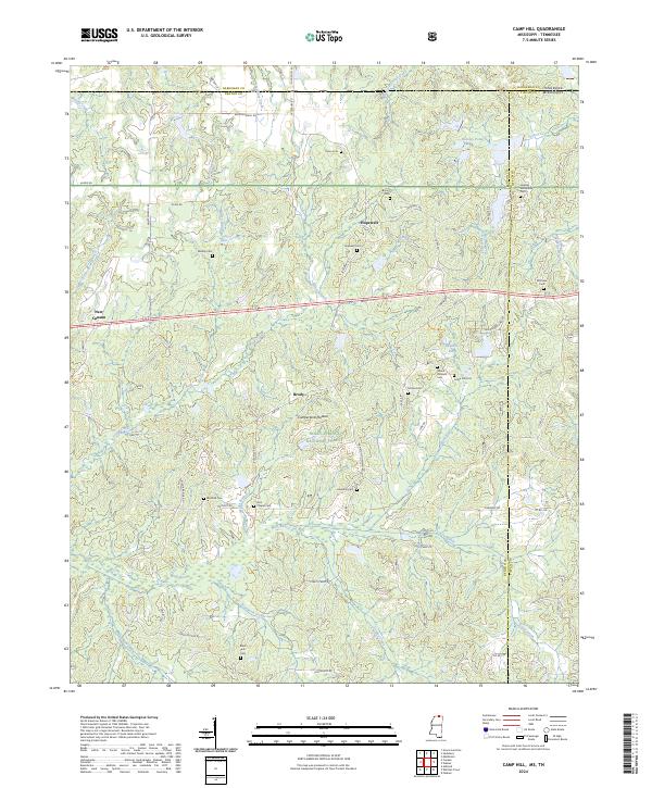 Camp Hill topographic map thumbnail