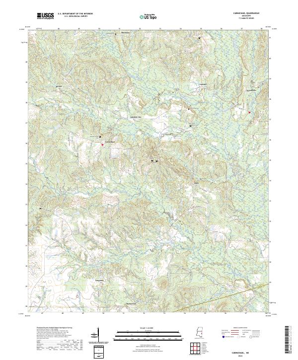 Carmichael topographic map thumbnail