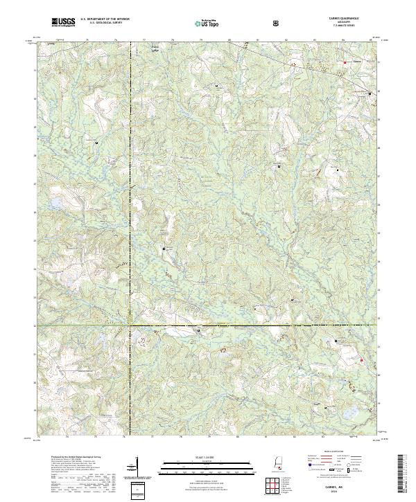 Carnes topographic map thumbnail