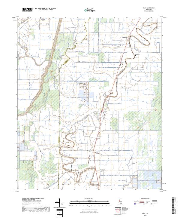 Cary topographic map thumbnail