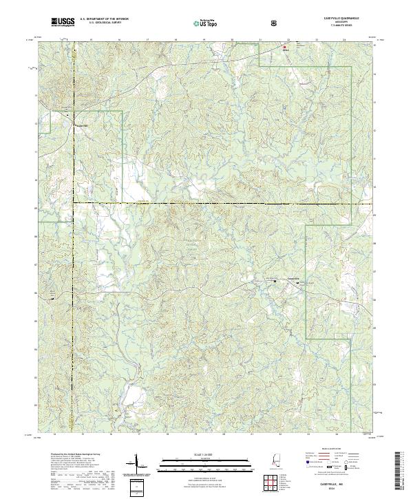 Caseyville topographic map thumbnail
