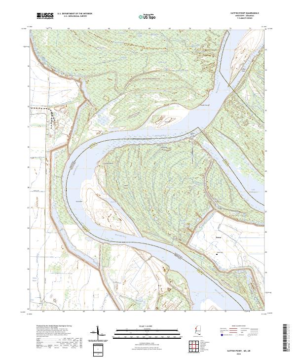 Catfish Point topographic map thumbnail