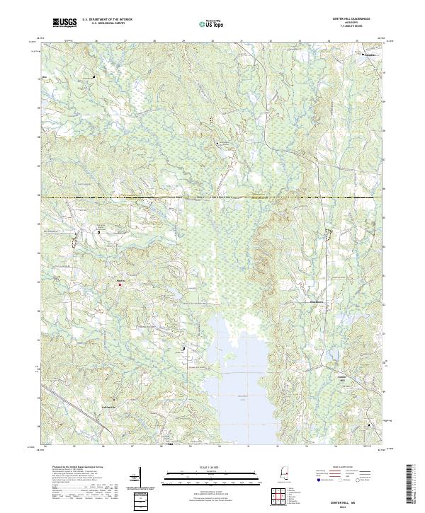 Center Hill topographic map thumbnail