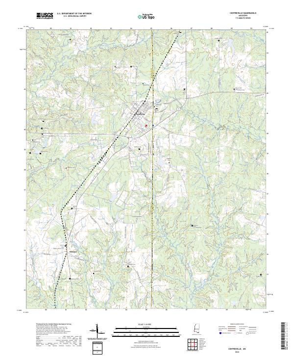 Centreville topographic map thumbnail