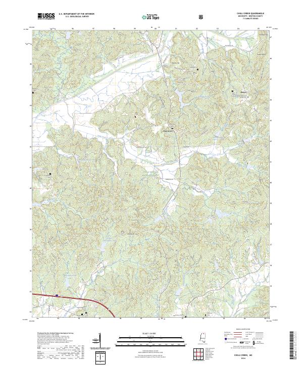 Chilli Creek topographic map thumbnail