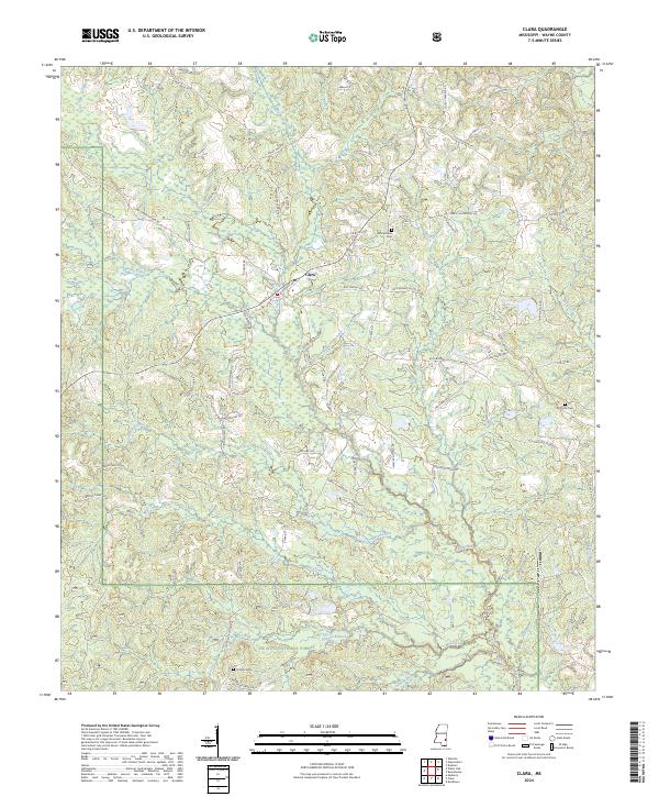 Clara topographic map thumbnail