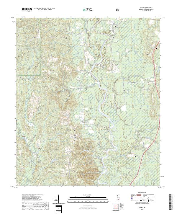 Clark topographic map thumbnail