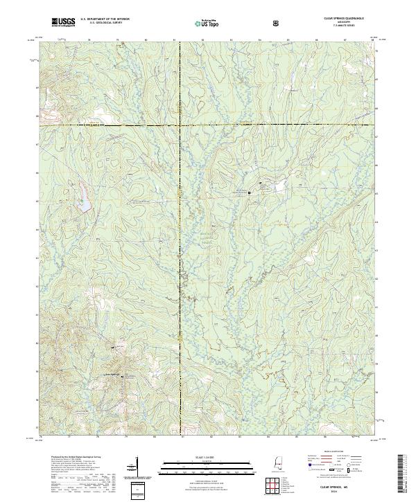 Clear Springs topographic map thumbnail