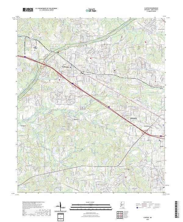 Clinton topographic map thumbnail