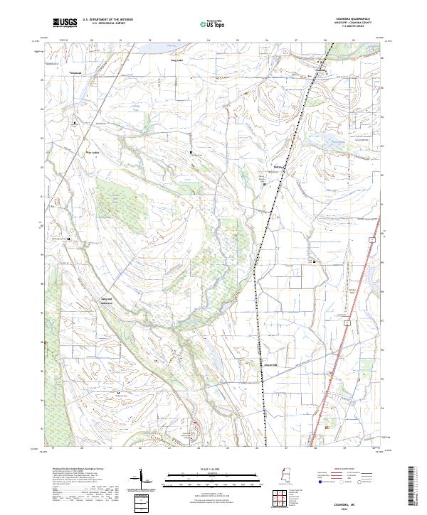 Coahoma topographic map thumbnail