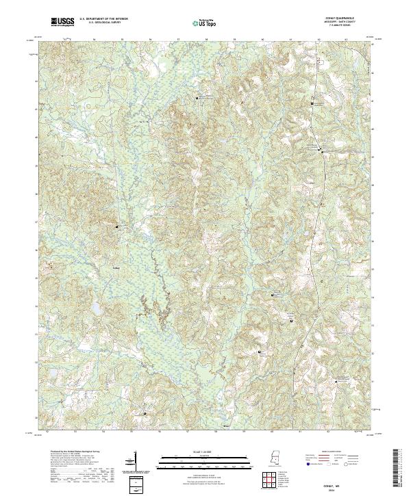 Cohay topographic map thumbnail