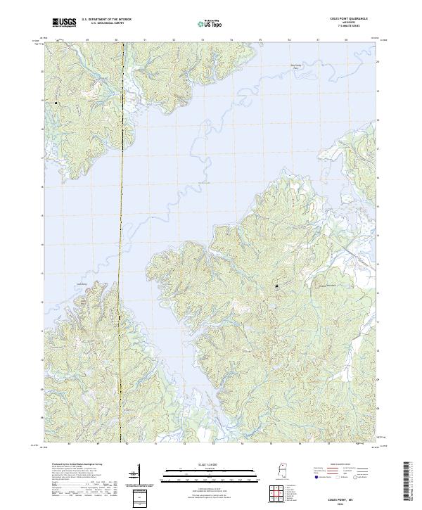 Coles Point topographic map thumbnail