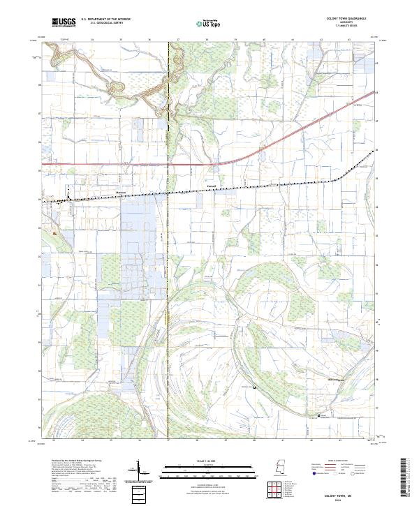 Colony Town topographic map thumbnail