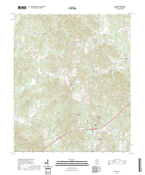 Conway topographic map thumbnail