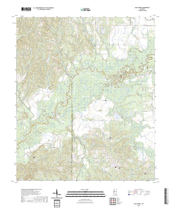 Coxs Ferry topographic map thumbnail