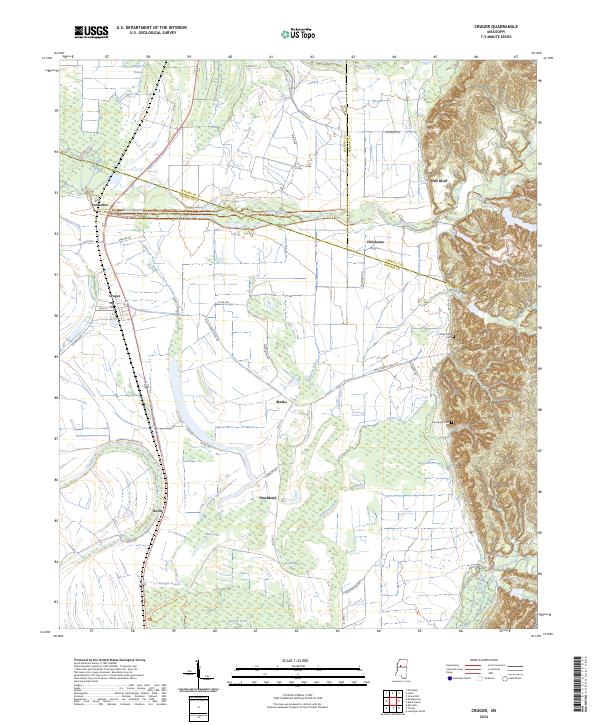 Cruger topographic map thumbnail