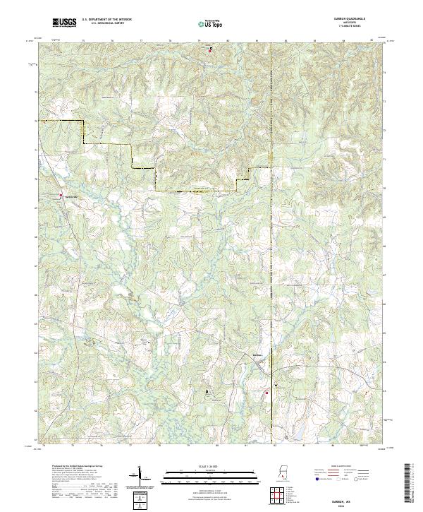 Darbun topographic map thumbnail