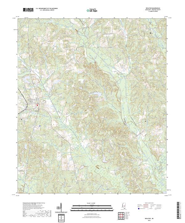 Decatur topographic map thumbnail