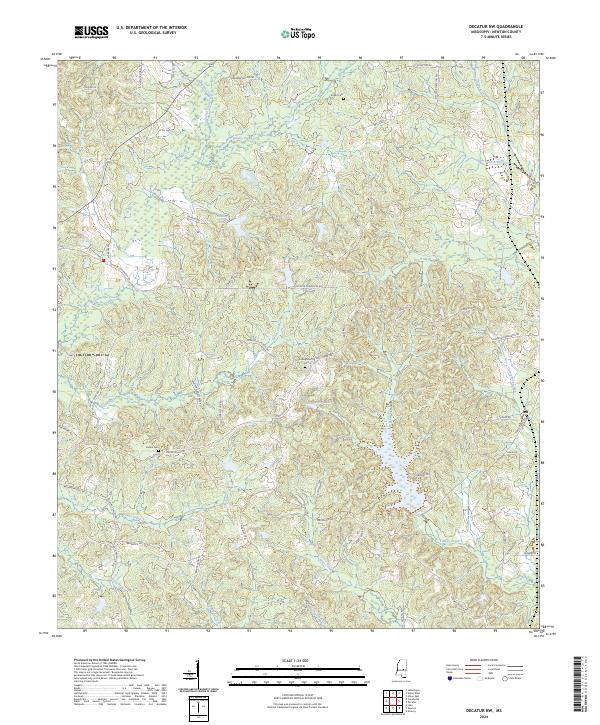 Decatur NW topographic map thumbnail