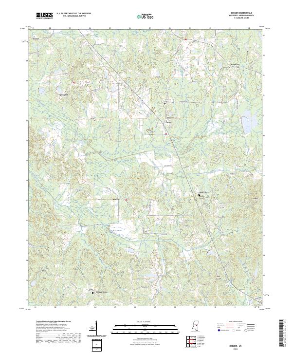 Deemer topographic map thumbnail