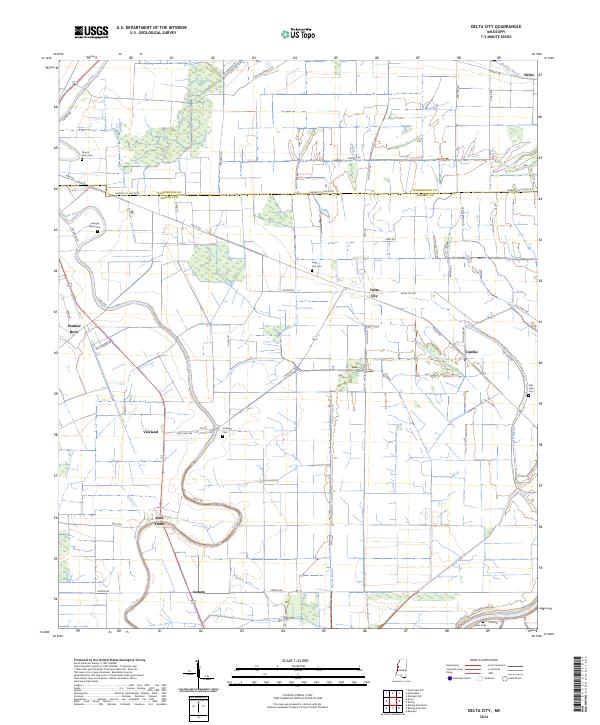Delta City topographic map thumbnail