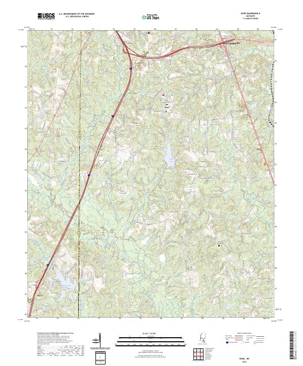 Dixie topographic map thumbnail