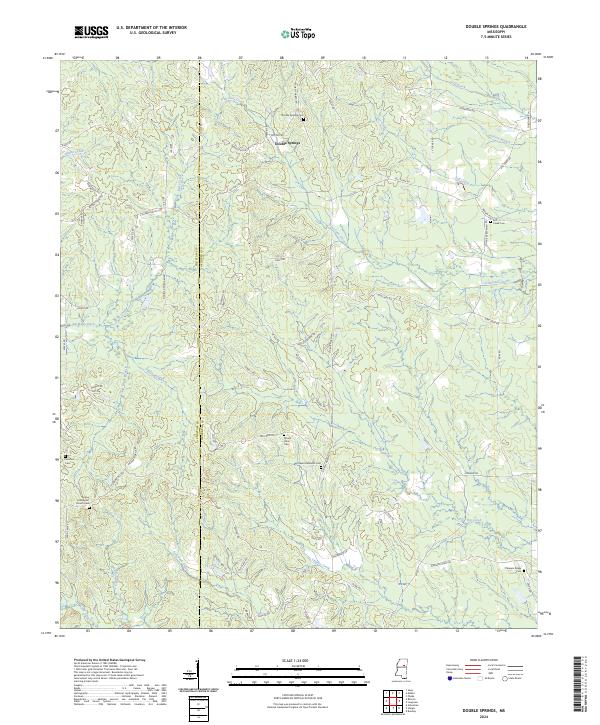 Double Springs topographic map thumbnail