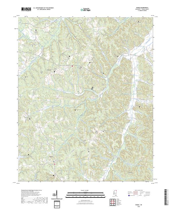 Dumas topographic map thumbnail
