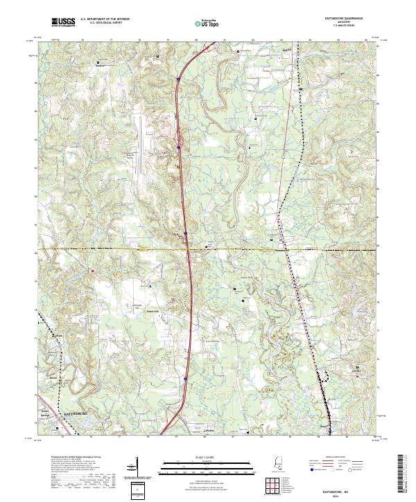 Eastabuchie topographic map thumbnail