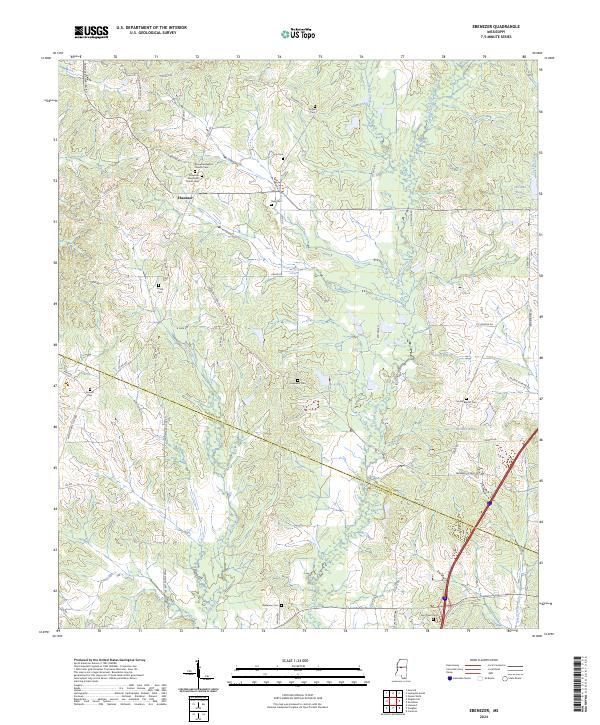 Ebenezer topographic map thumbnail