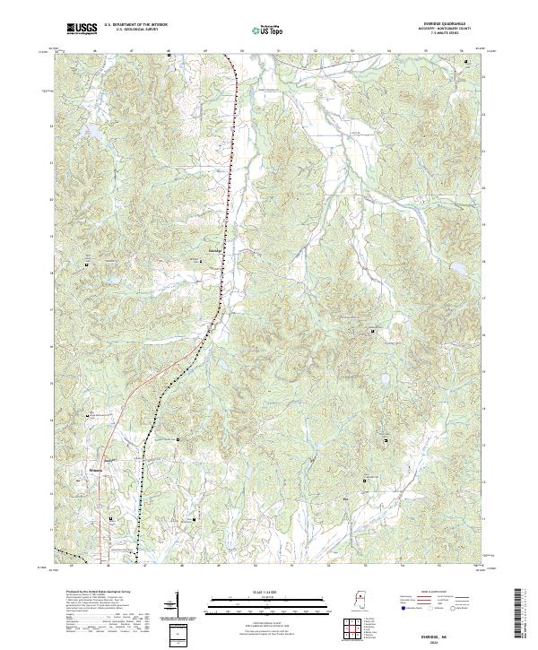 Eskridge topographic map thumbnail