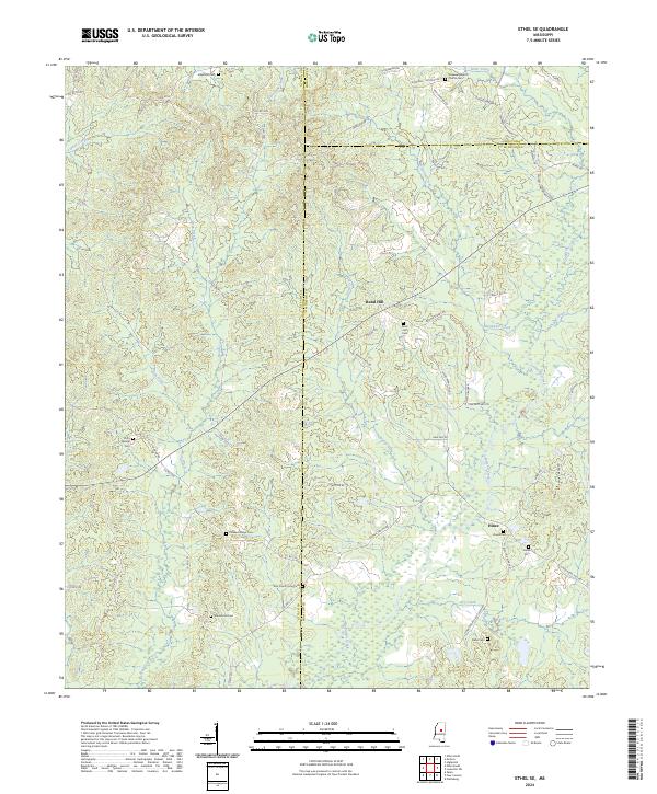 Ethel SE topographic map thumbnail