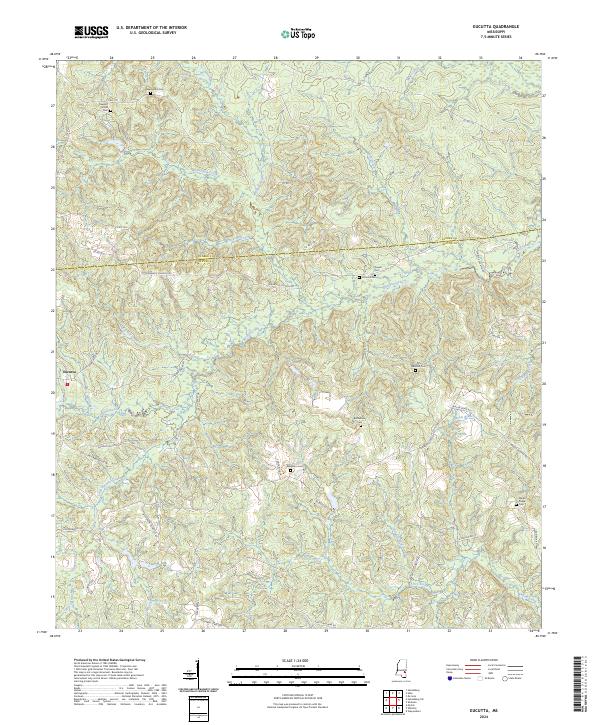 Eucutta topographic map thumbnail