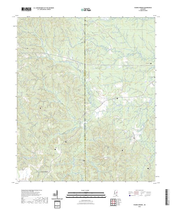 Fearns Springs topographic map thumbnail