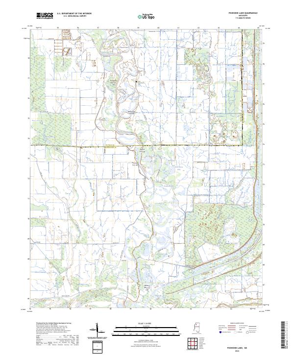 Fishhook Lake topographic map thumbnail