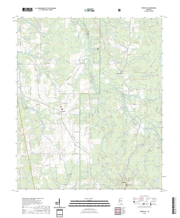 Forkville topographic map thumbnail