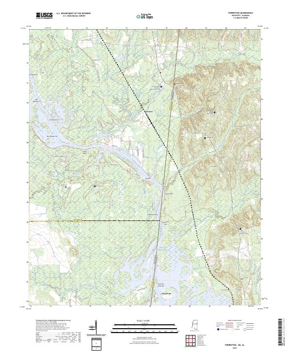 Forreston topographic map thumbnail