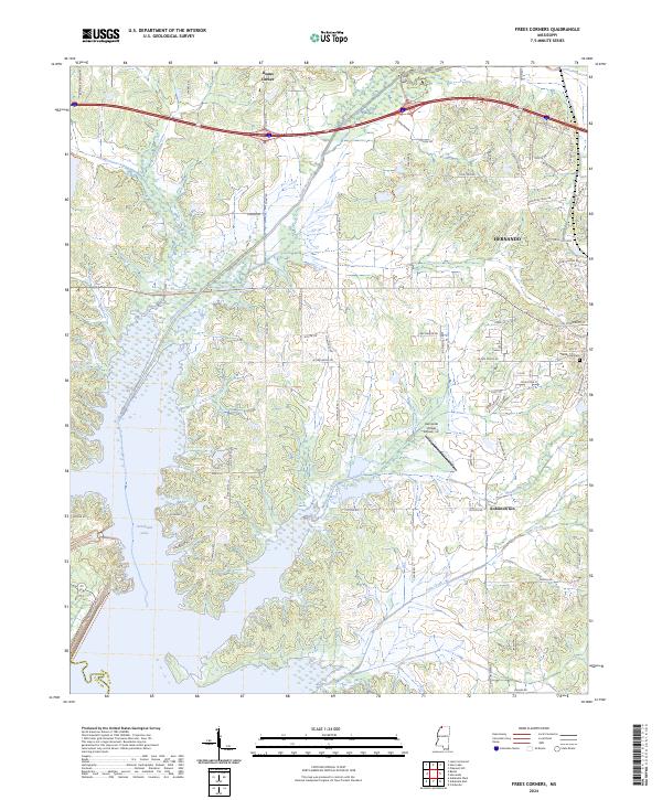 Frees Corners topographic map thumbnail
