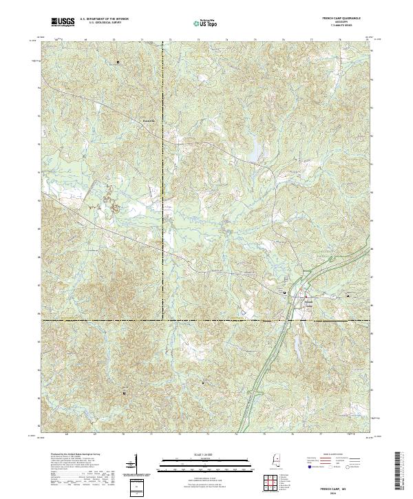 French Camp topographic map thumbnail