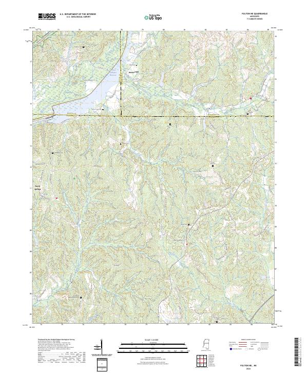Fulton NE topographic map thumbnail