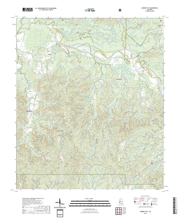 Garden City topographic map thumbnail