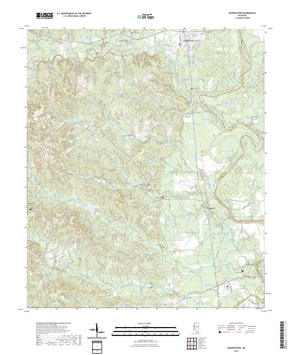 Georgetown topographic map thumbnail