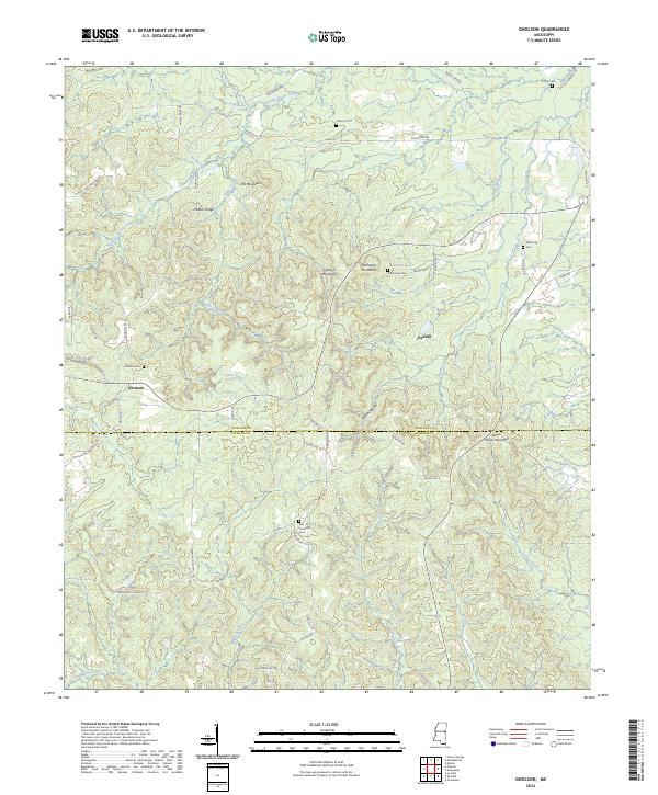 Gholson topographic map thumbnail