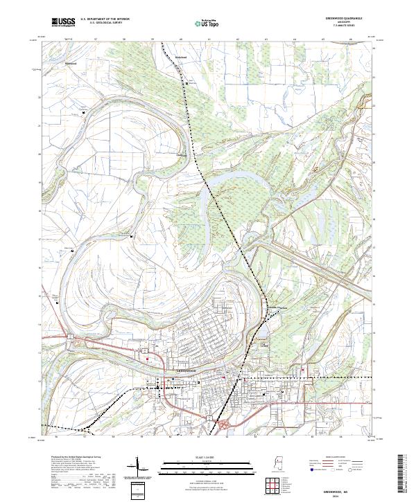 Greenwood topographic map thumbnail