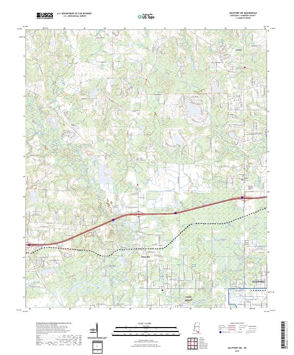 Gulfport NW topographic map thumbnail